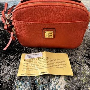 NWOT Dooney & Bourke Belvedere Ambler Coral Orange Retail $278